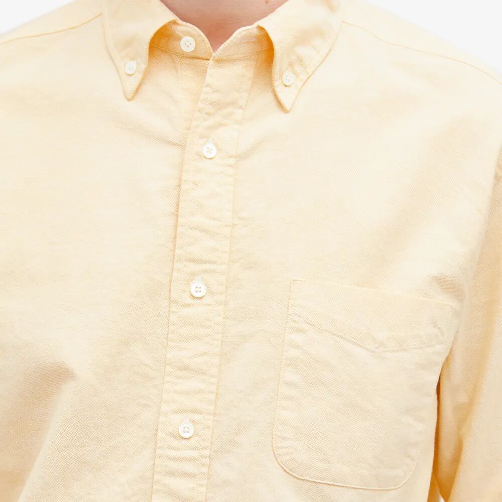 цена Оксфордская рубашка на пуговицах Beams Plus, желтый