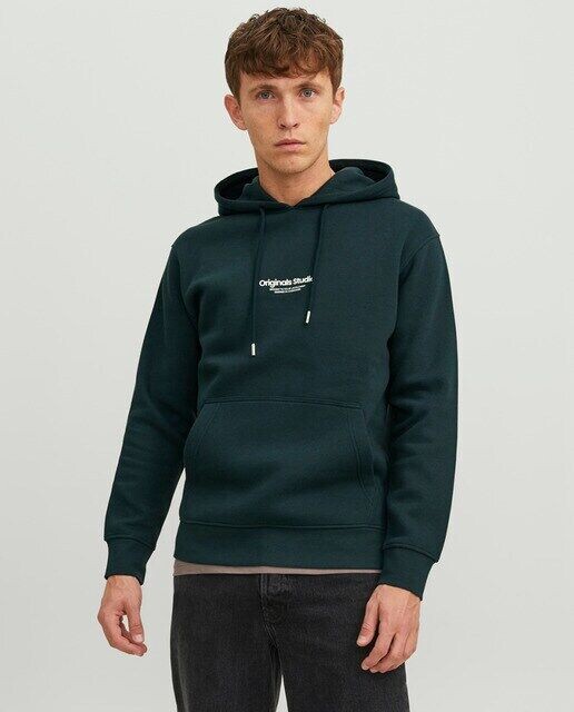 

Мужская толстовка с капюшоном Jack & Jones, темно-зеленый