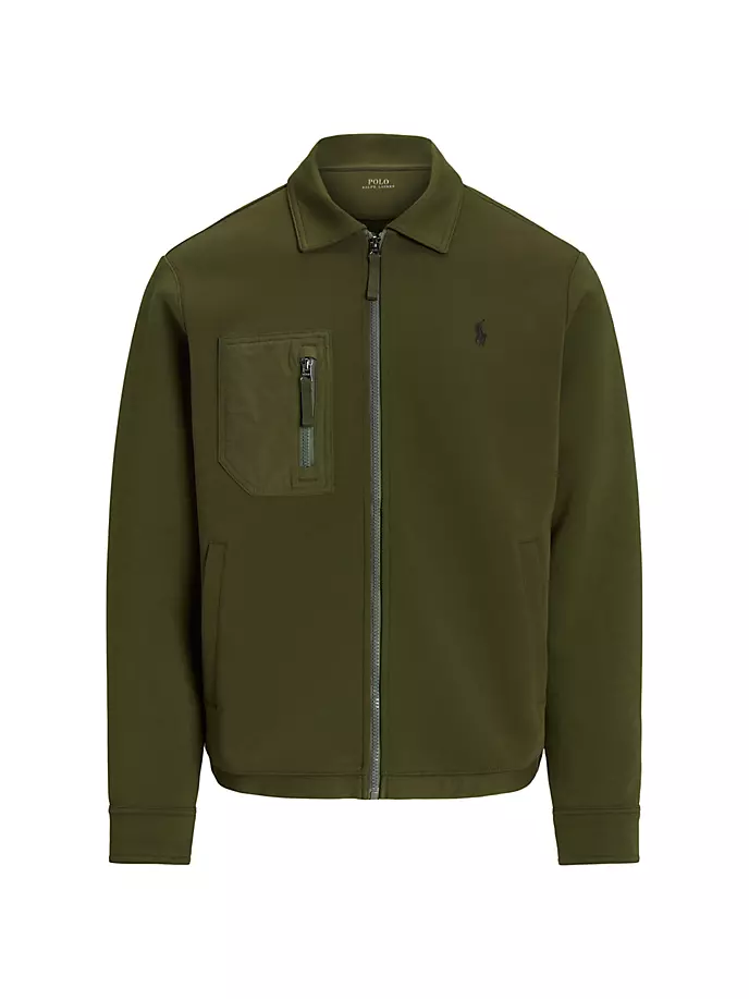 

Трикотажная куртка из смесового хлопка Polo Ralph Lauren, цвет company olive
