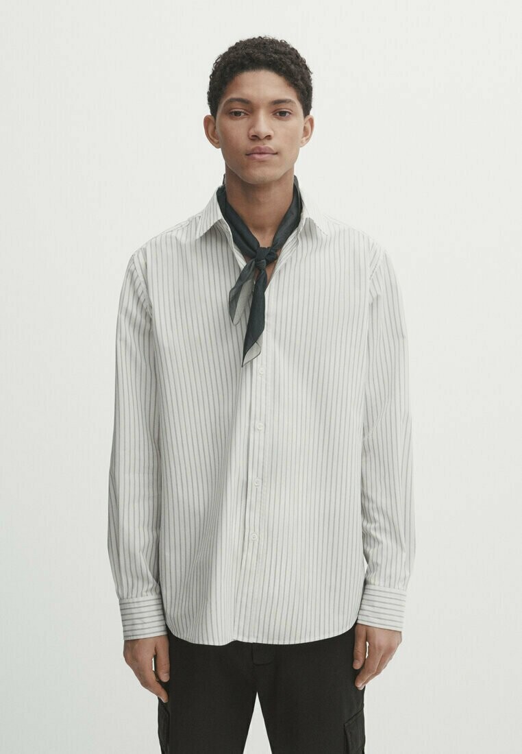 

Рубашка RELAXED-FIT STRIPED Massimo Dutti, цвет beige