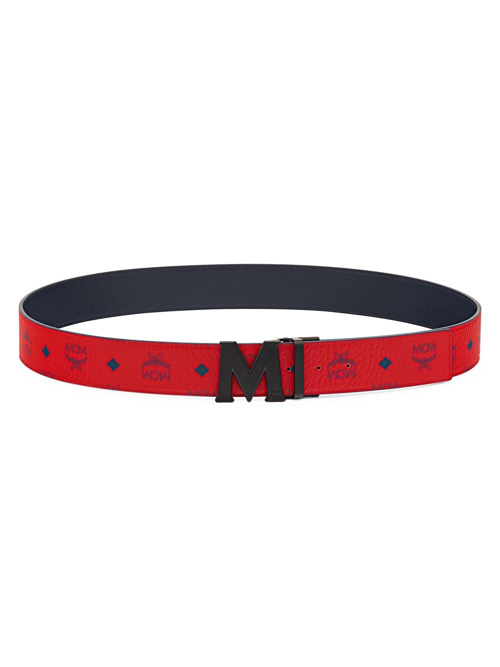 

Двусторонний ремень Claus Cut-to-Size с логотипом MCM, красный
