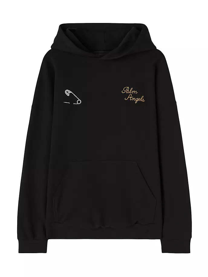 

Толстовка с вышитым логотипом Palm Angels, цвет black gold