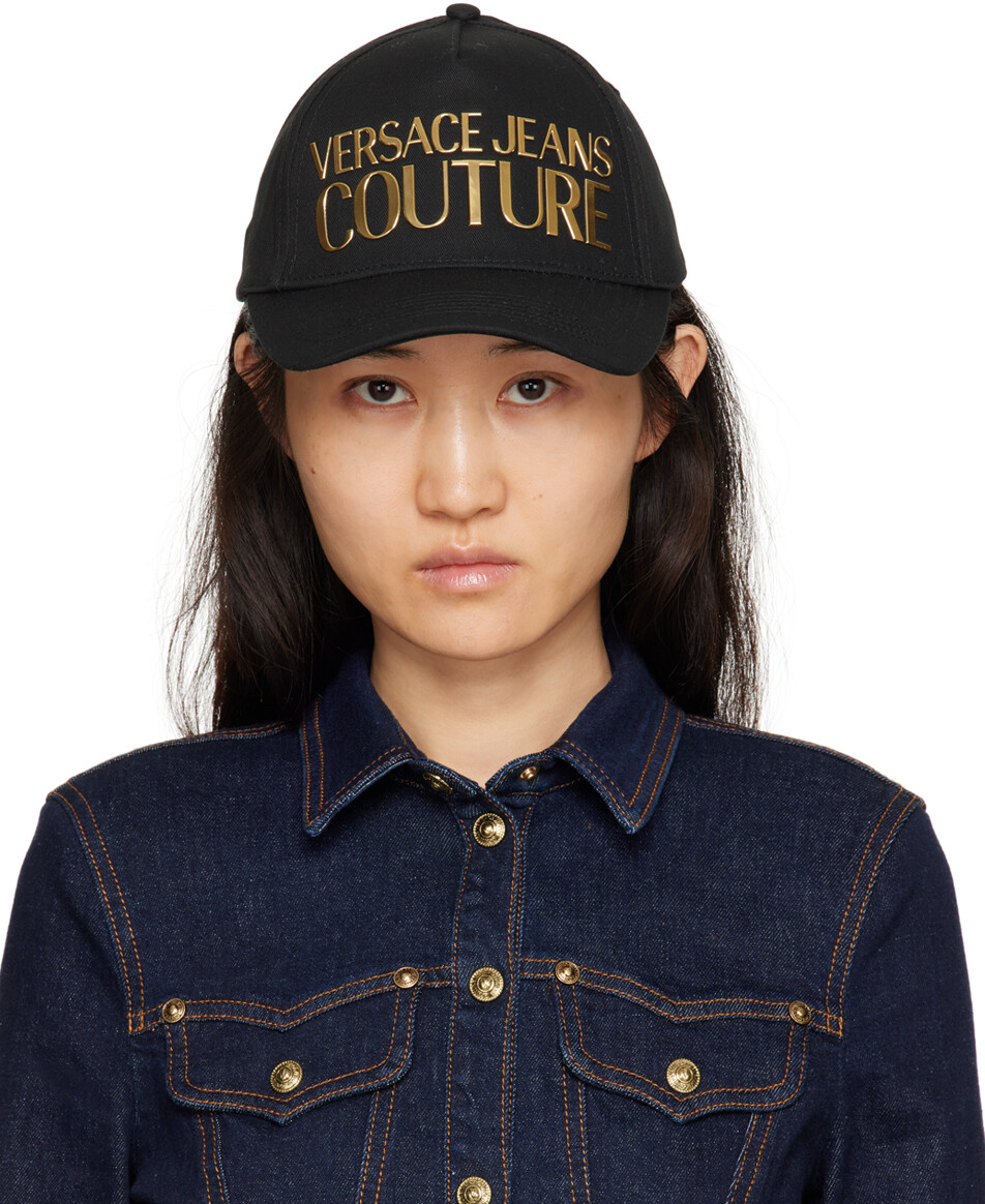 

Черная кепка с логотипом Versace Jeans Couture