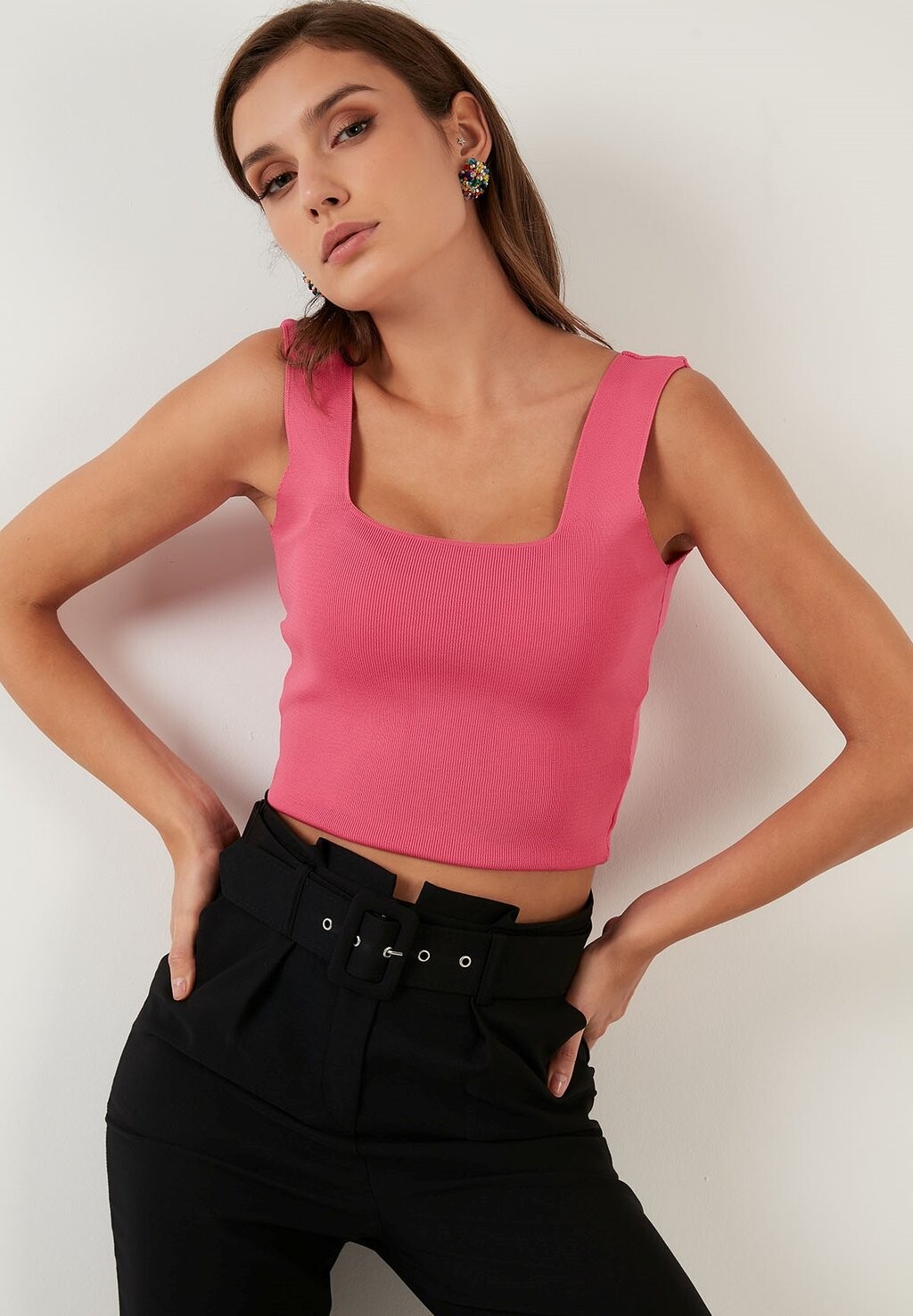 

Топ SLIM FIT LELA, цвет fuchsia