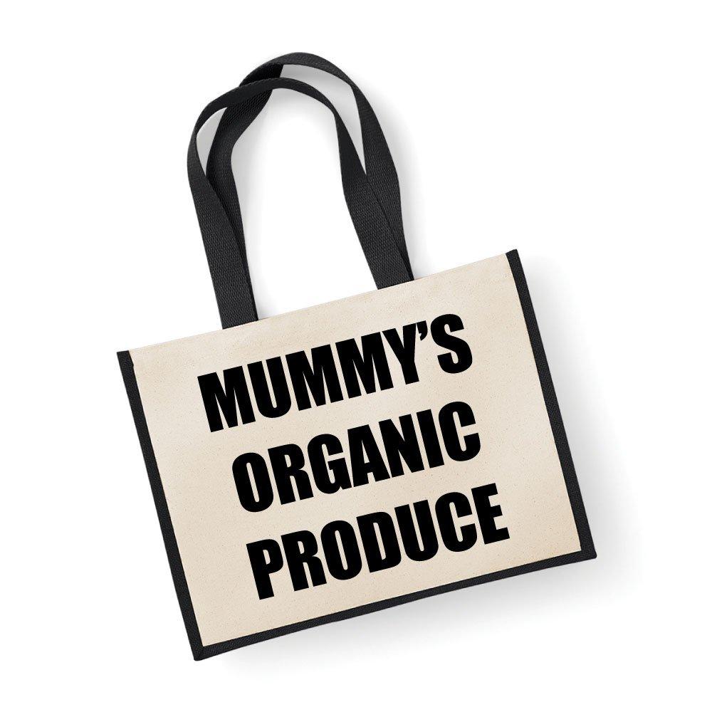Большая черная джутовая сумка Mummy's Organic Produce 60 SECOND MAKEOVER, черный большая черная джутовая сумка для вина 60 second makeover черный