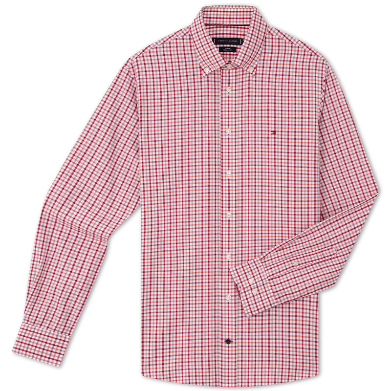 

Рубашка мужская Tommy Hilfiger, цвет Red lattice 0QJ