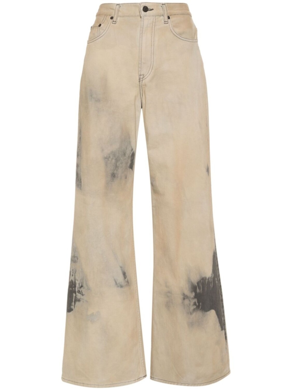 

Acne Studios широкие джинсы из вареного денима, нейтральный цвет