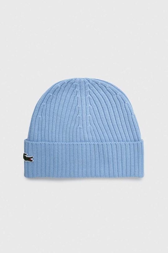 

Шерстяная шапка Lacoste, синий