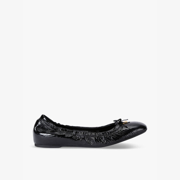 

Фирменные балетки из лакированной кожи Vlogo Valentino Garavani, черный