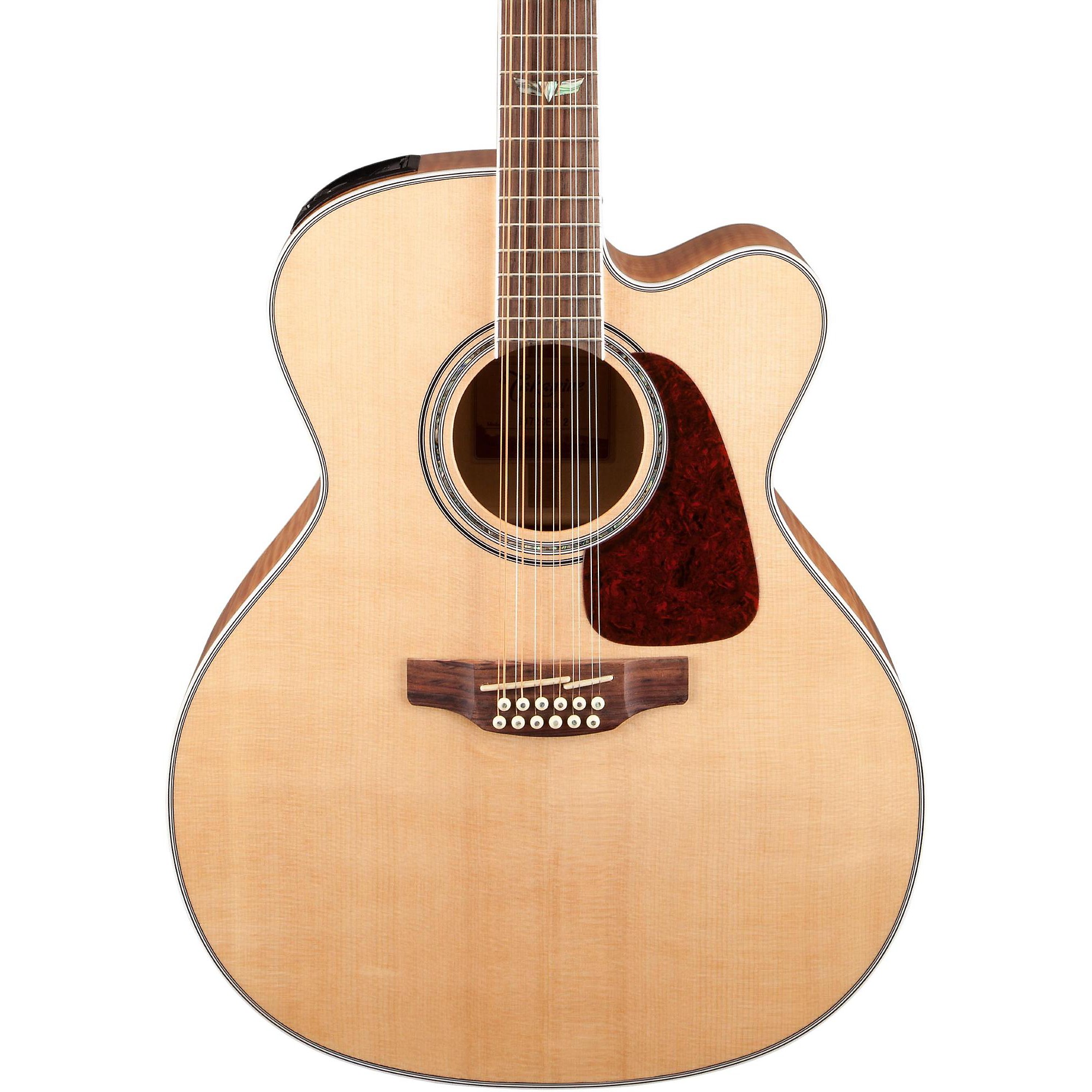 Takamine GJ72CE-12 G Series Jumbo Cutaway 12-струнная акусто-электрическая гитара Natural Flame Maple