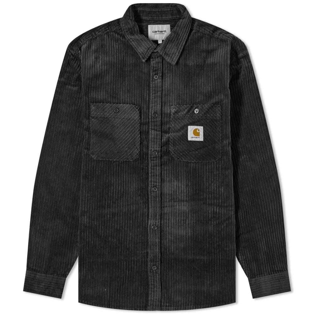 Вельветовая рубашка Carhartt WIP Rhodes, черный