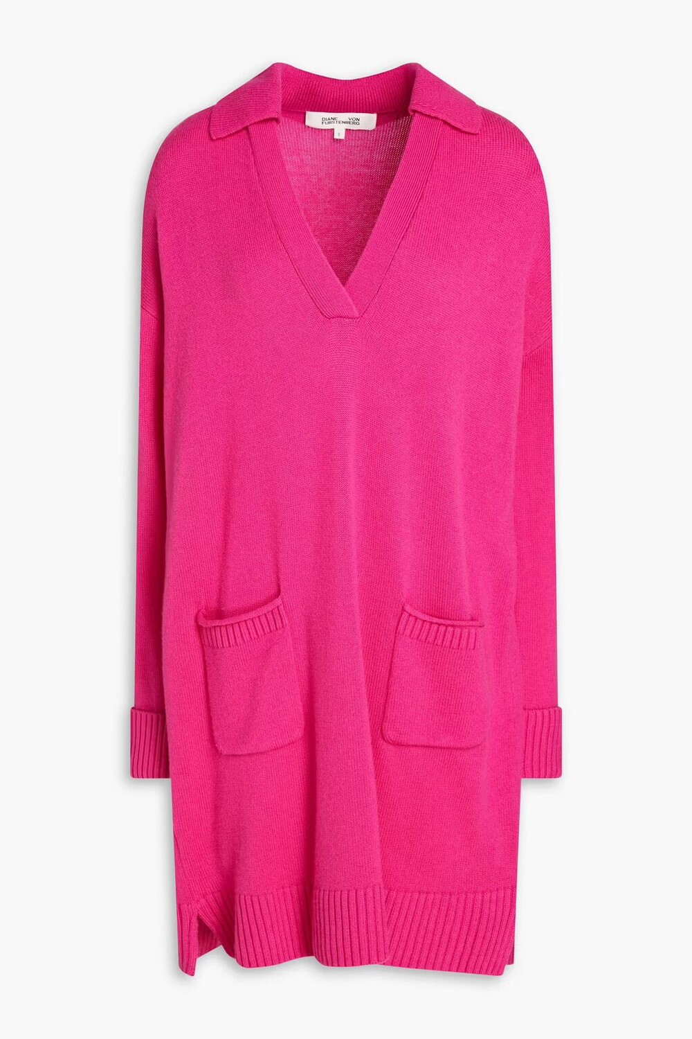 

Платье Malone из смеси шерсти и кашемира Diane Von Furstenberg, фуксия