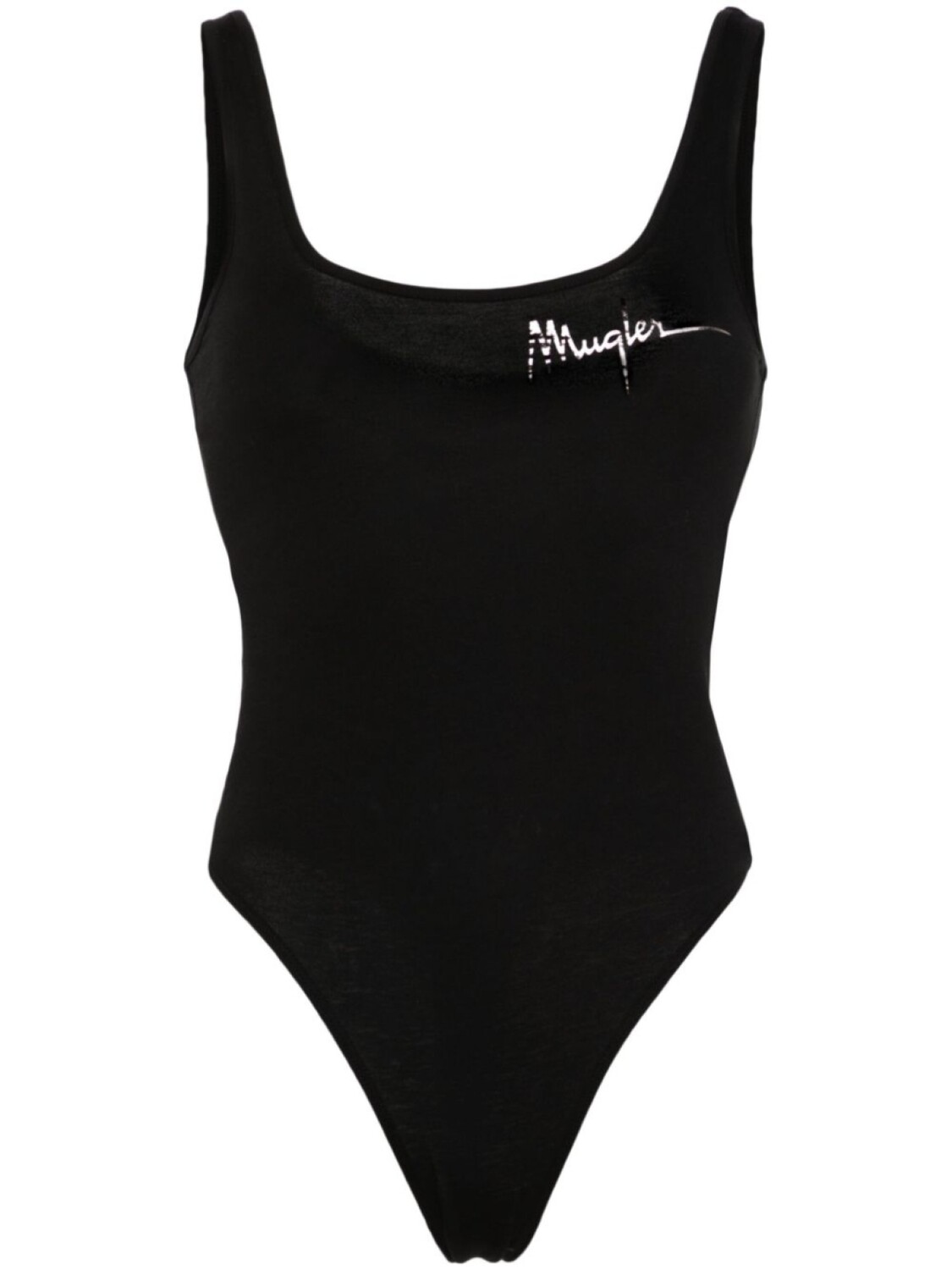 

Боди Signature с логотипом Mugler, черный
