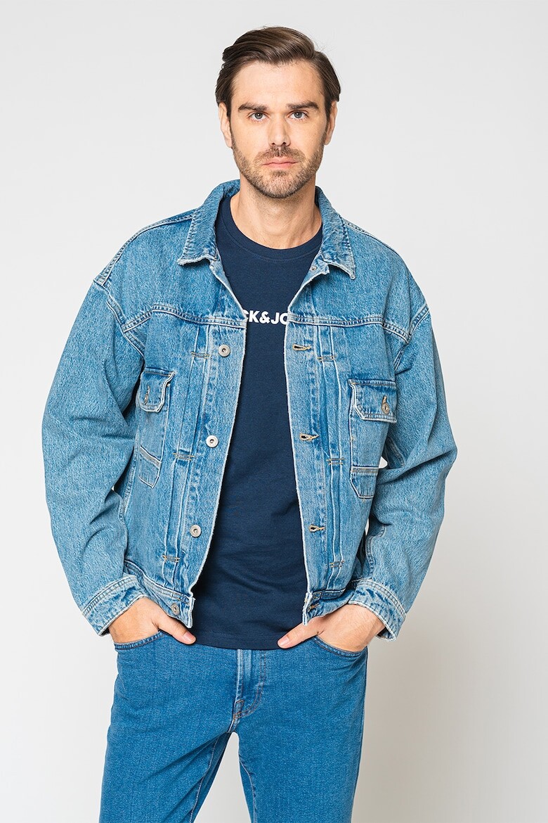 

Джинсовая куртка Kevin с заниженными рукавами Jack & Jones, синий