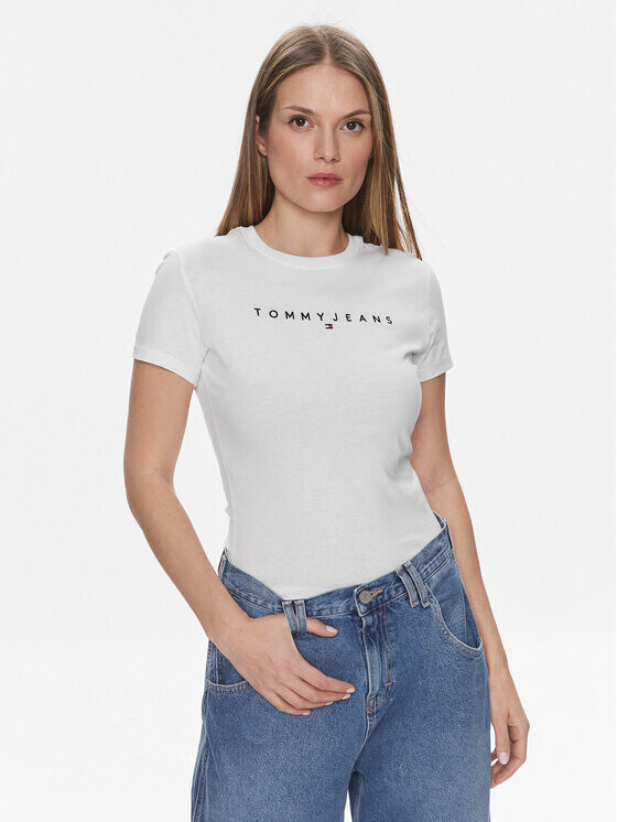 

Футболка узкого кроя Tommy Jeans, белый