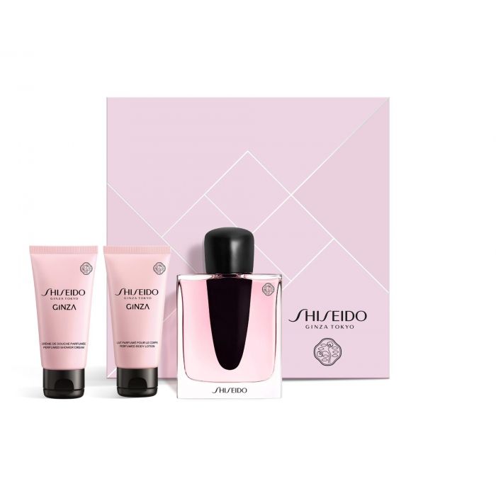 

Женская туалетная вода Ginza Estuche Shiseido, EDP 90 ml + Body Lotion 50 ml + Crema de Manos 50 ml