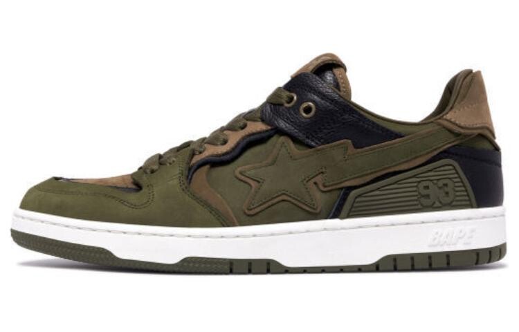 

Кроссовки BAPE A BATHING APE Sk8 Sta #6 Black, зеленый