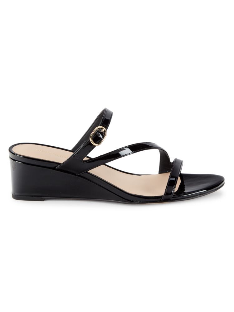

Сандалии Align II из лакированной кожи с ремешками Stuart Weitzman, черный