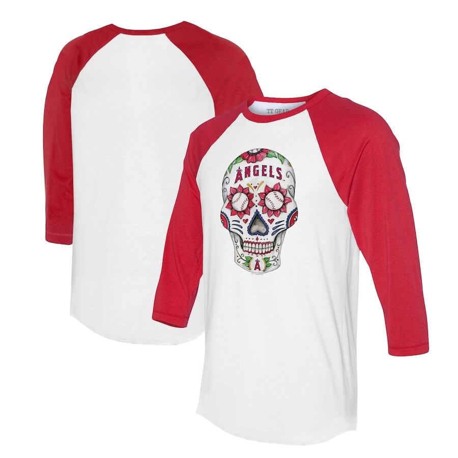 

Футболка с длинным рукавом Tiny Turnip Los Angeles Angels, белый