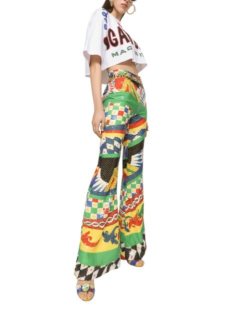 

Укороченная футболка из джерси Dolce & Gabbana