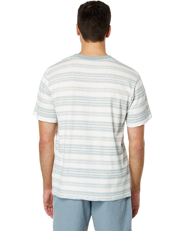 Футболка Rhythm Cairo Stripe Vintage Short Sleeve T-Shirt, естественный рубашка rhythm paloma short sleeve shirt естественный