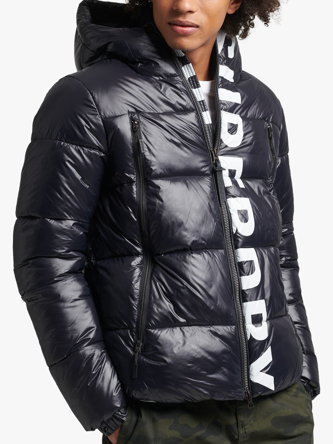 

Альпийская куртка с капюшоном Superdry Mountain, черная, Черный