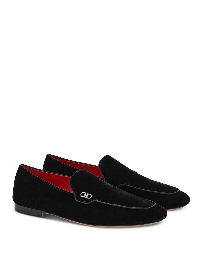 

Бархатные мужские лоферы без шнуровки с каркасом Ferragamo