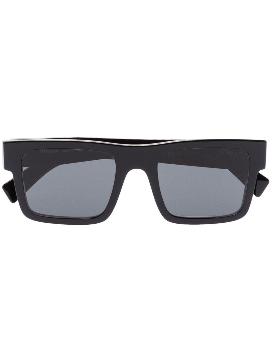 

Prada Eyewear солнцезащитные очки в квадратной оправе с логотипом, черный