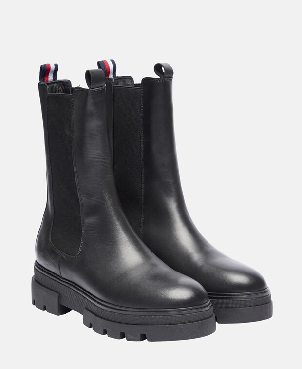 

Телячьи сапоги Tommy Hilfiger, черный