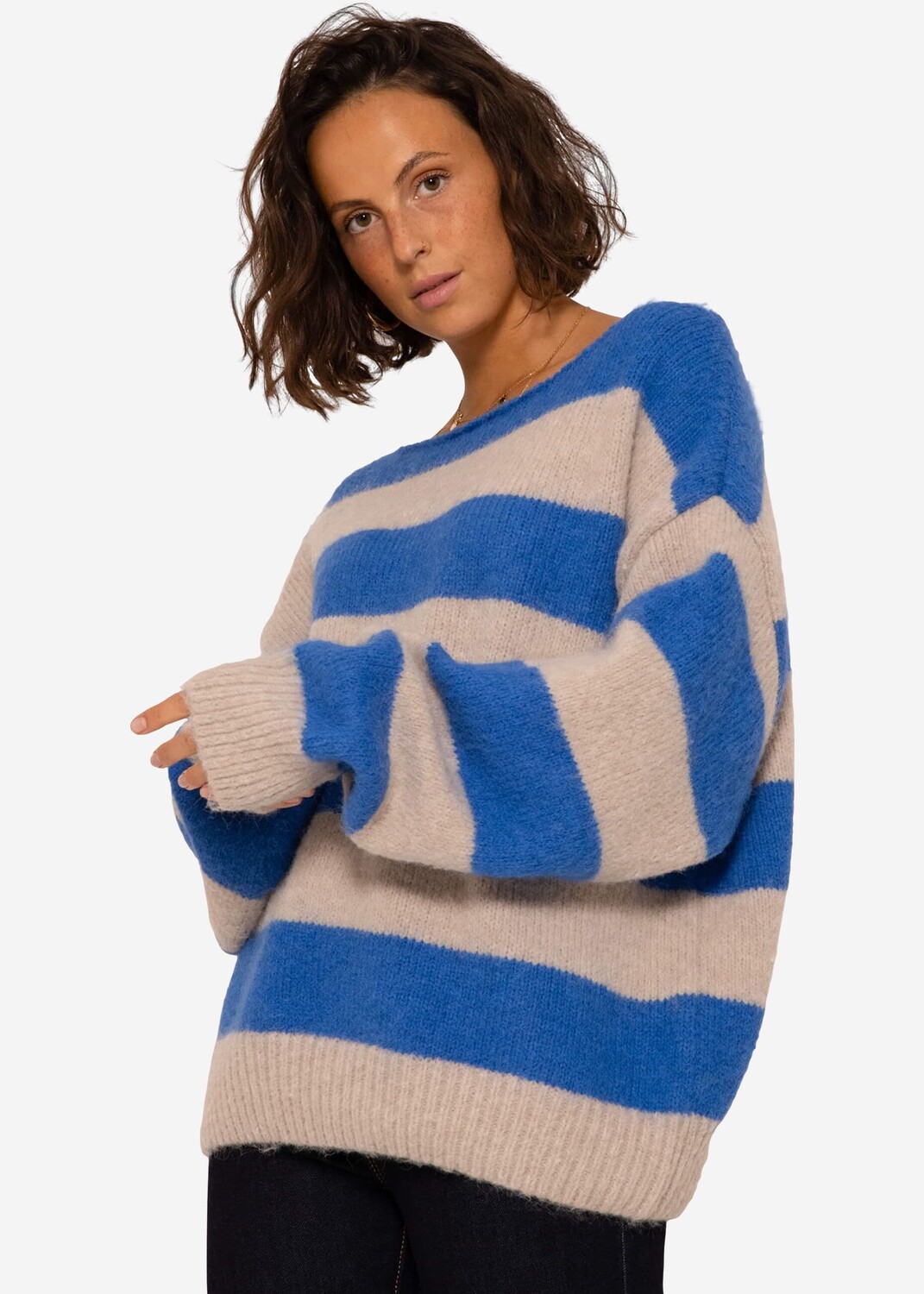 

Свитер SASSYCLASSY Oversize Strick, синий