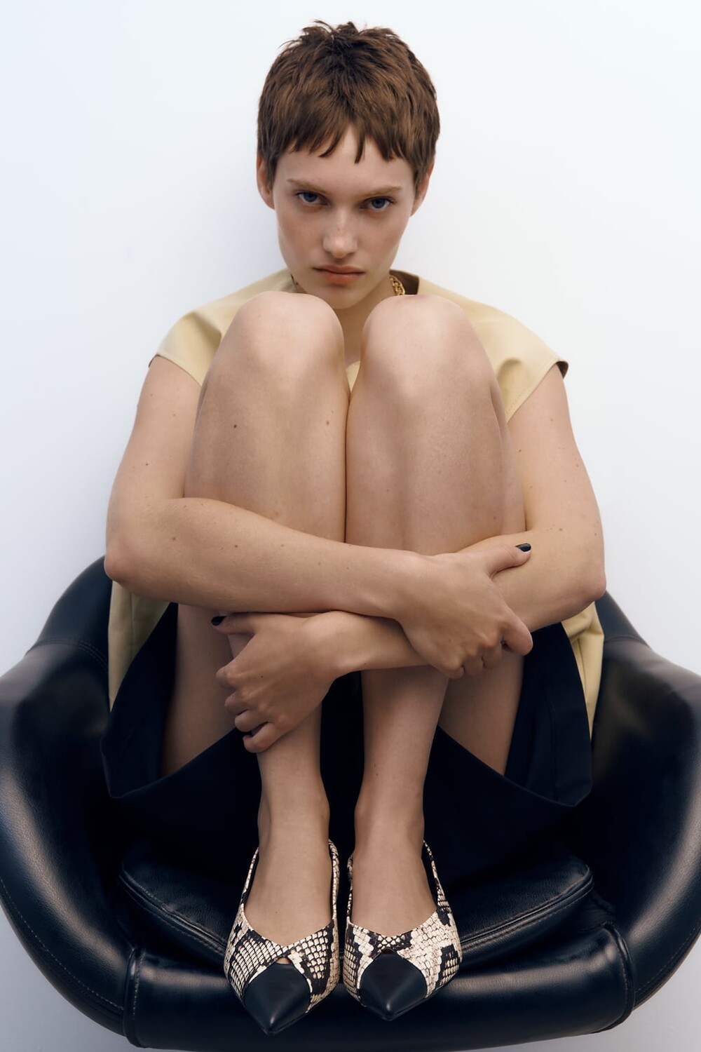 

Туфли с животным принтом ZARA, разноцветный