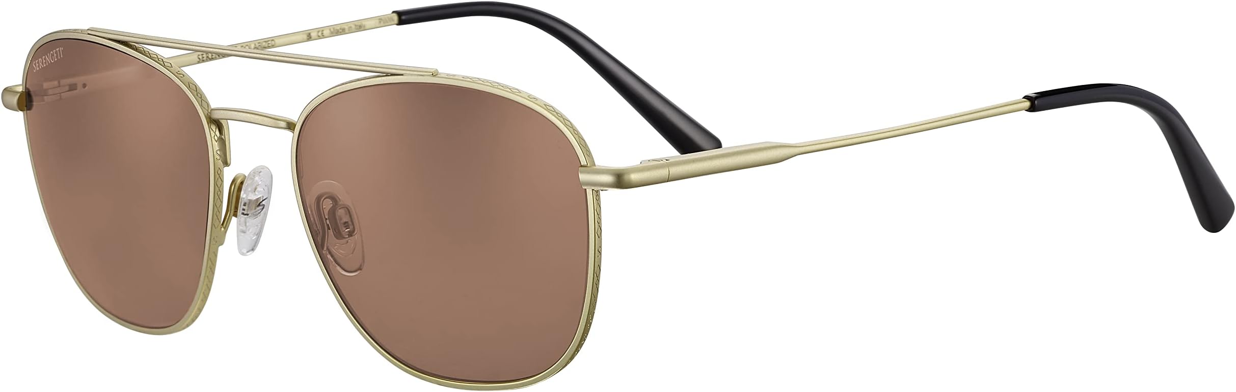 Солнцезащитные очки Carroll Serengeti, цвет Matte Light Gold/Mineral Polarized Drivers