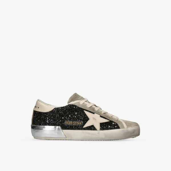 

Кожаные низкие кеды Suprstar 90401 с логотипом Golden Goose, черный