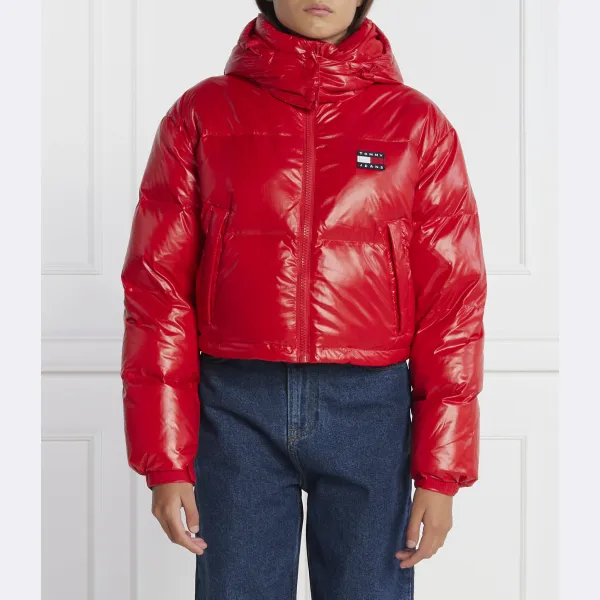 

Пуховик стандартного кроя Tommy Hilfiger, красный