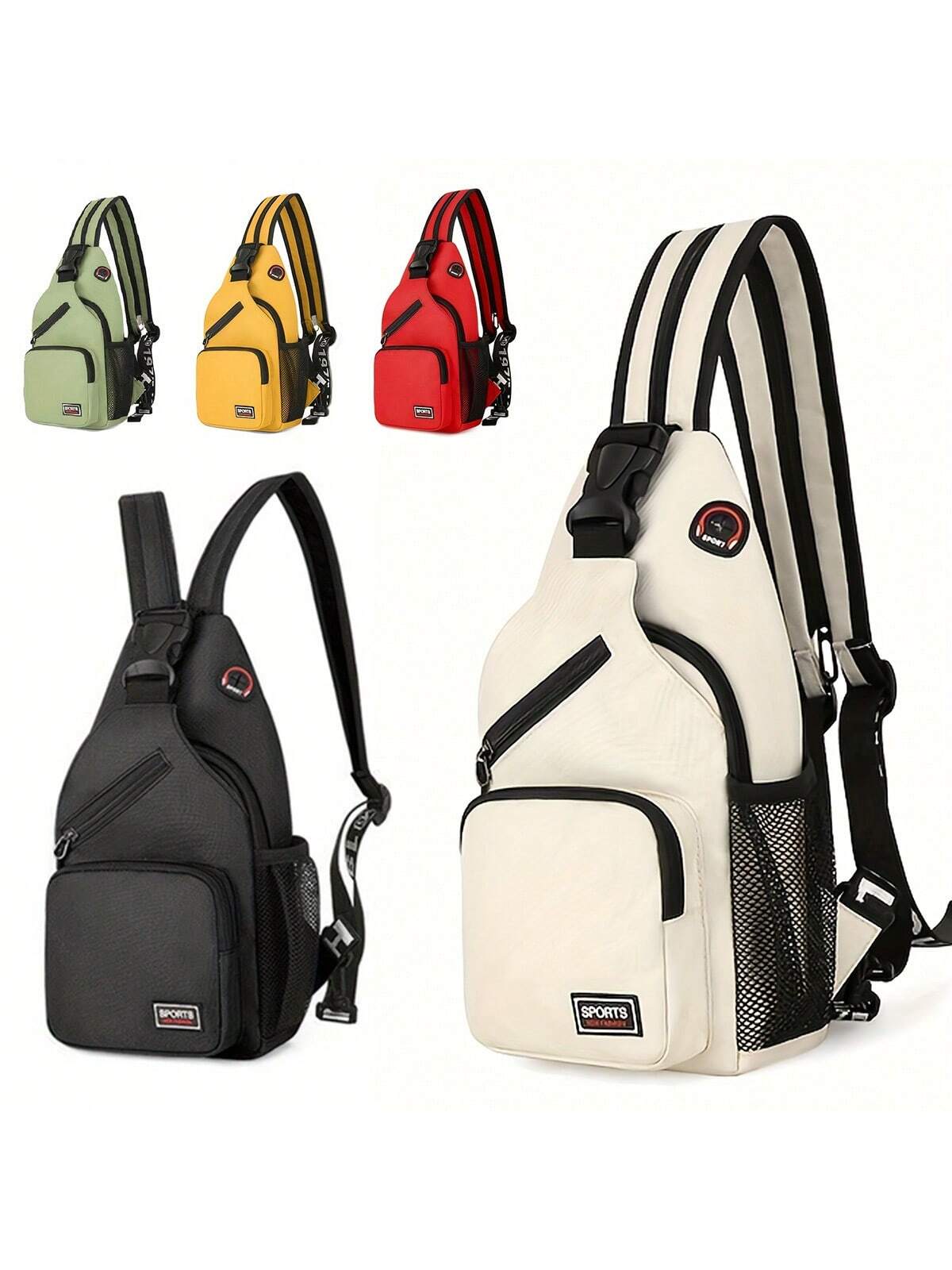 Рюкзак на слинге с несколькими карманами, многоцветный противоугонный студенческий дорожный рюкзак с несколькими карманамишкольный рюкзак многоцветный