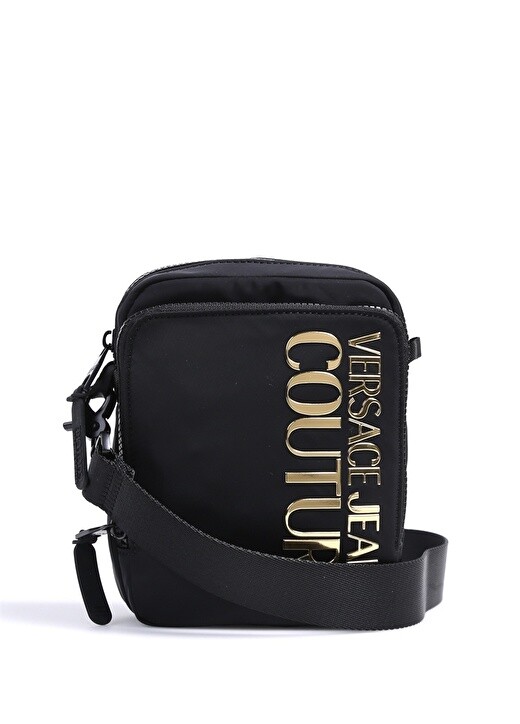 

Мужская сумка-мессенджер черно-золотая Versace Jeans Couture