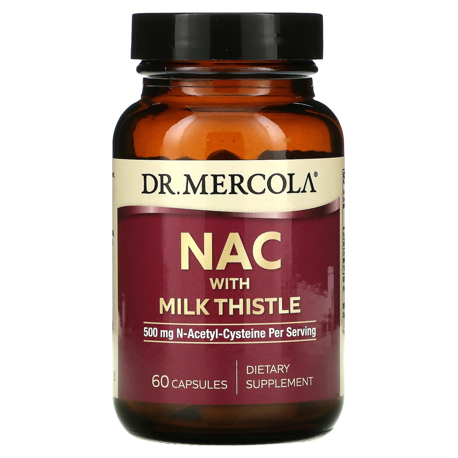 Dr. Mercola пищевая добавка с ацетилцистеином для здоровья печени 60 капсул mercola solspring органическое золотое молоко 2 64 унции 75 г dr mercola