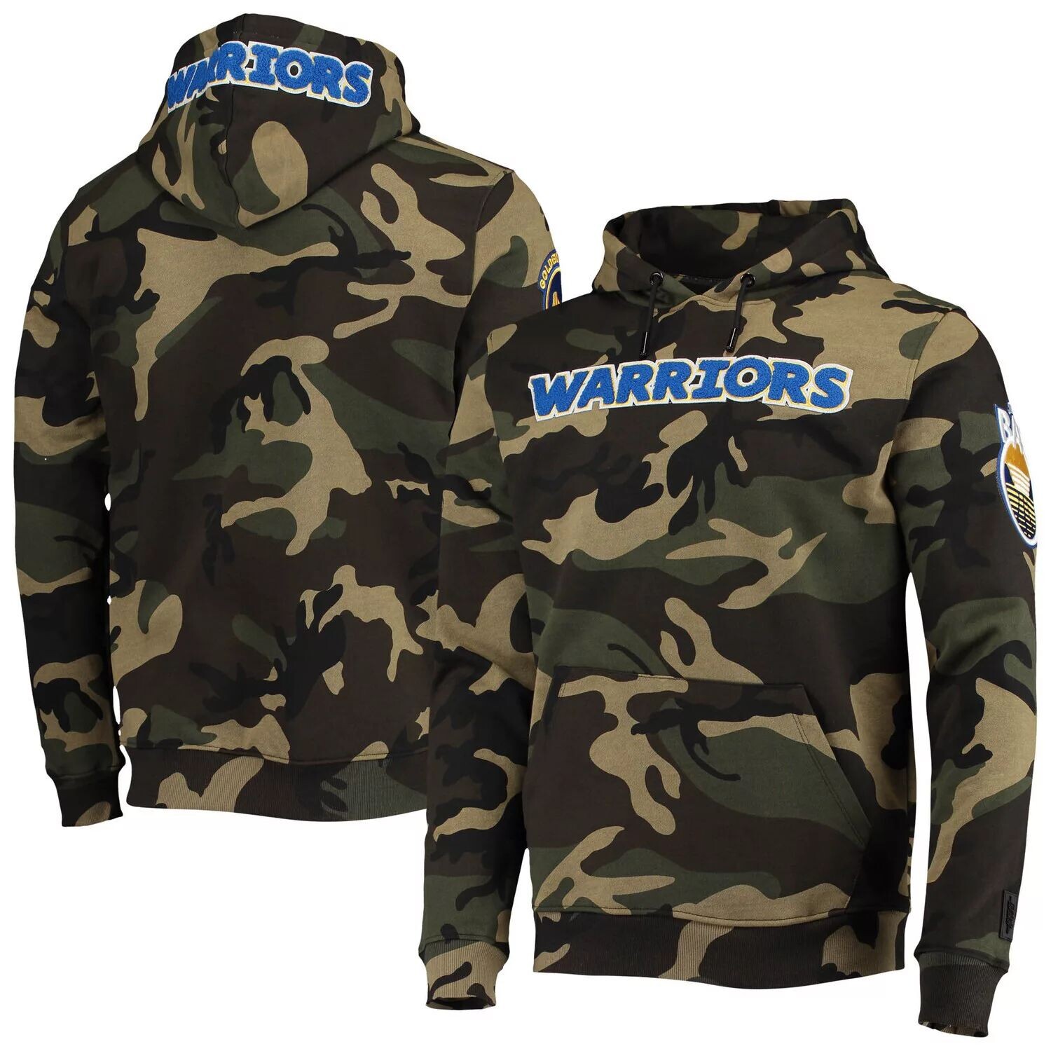 

Мужской пуловер с капюшоном Pro Standard Camo Golden State Warriors Team