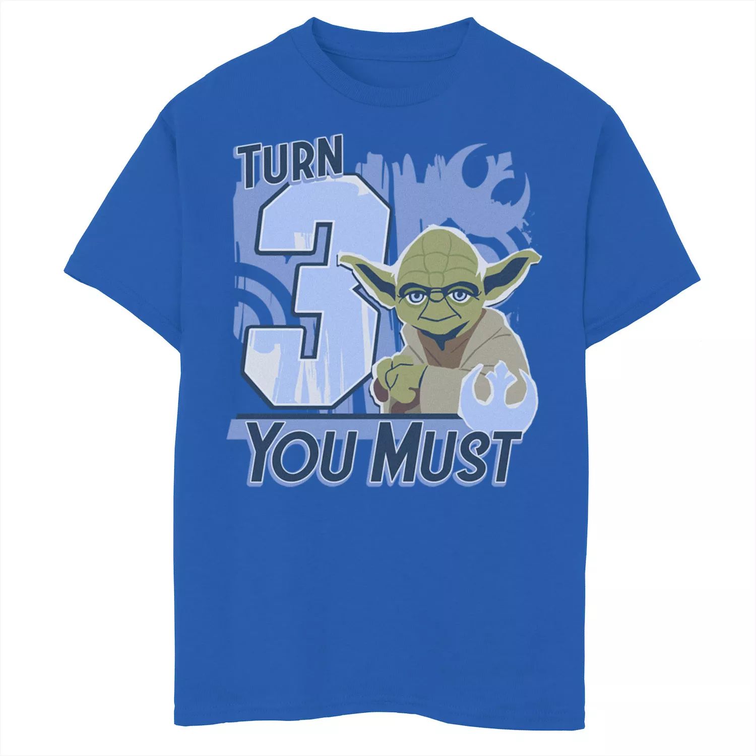 Футболка с логотипом «You Must Rebel» для мальчиков 8–20 лет «Звездные войны: Йода, поворот 3» и графическим рисунком Licensed Character