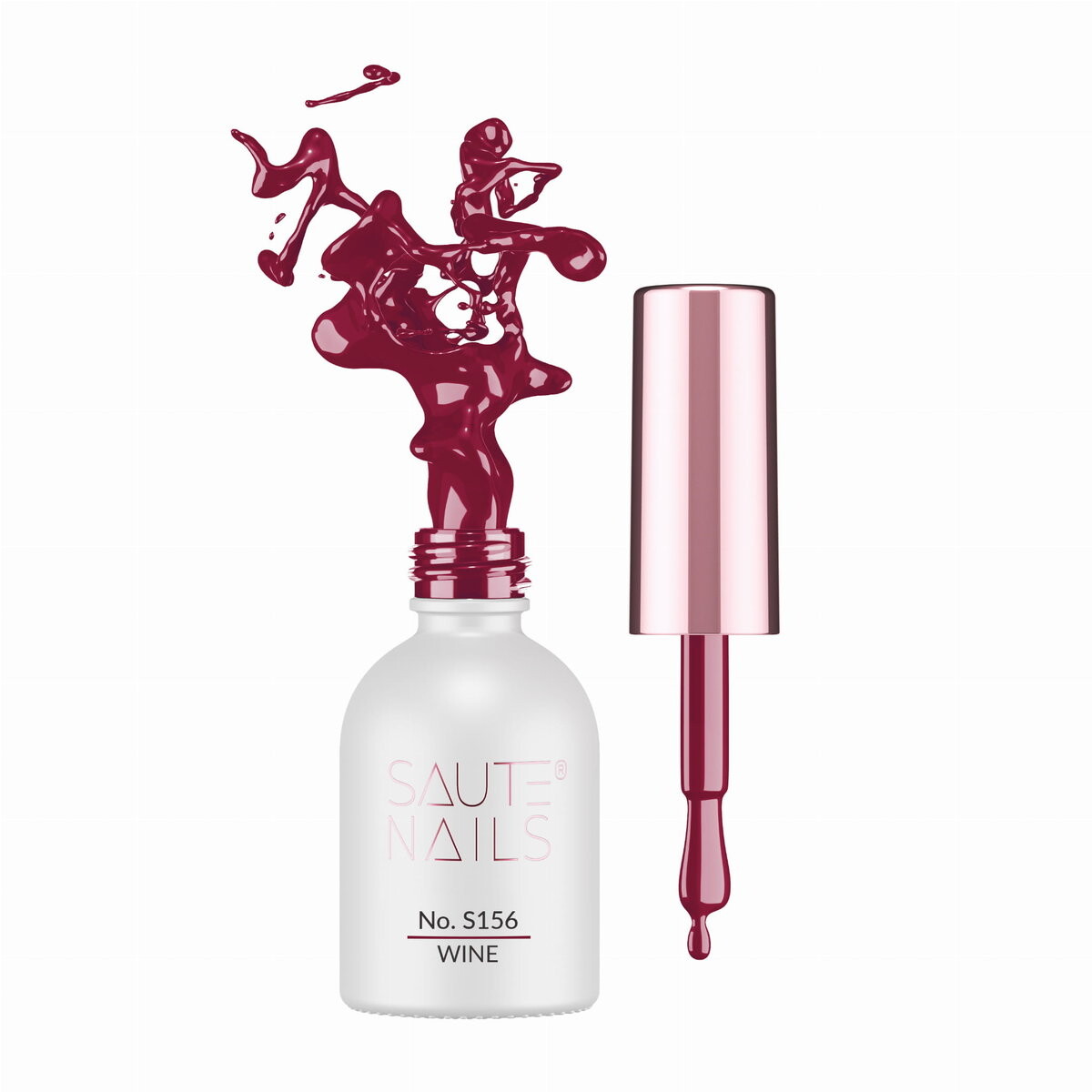 

Гибридный лак для ногтей SAUTE NAILS S156 WINE - 8 мл