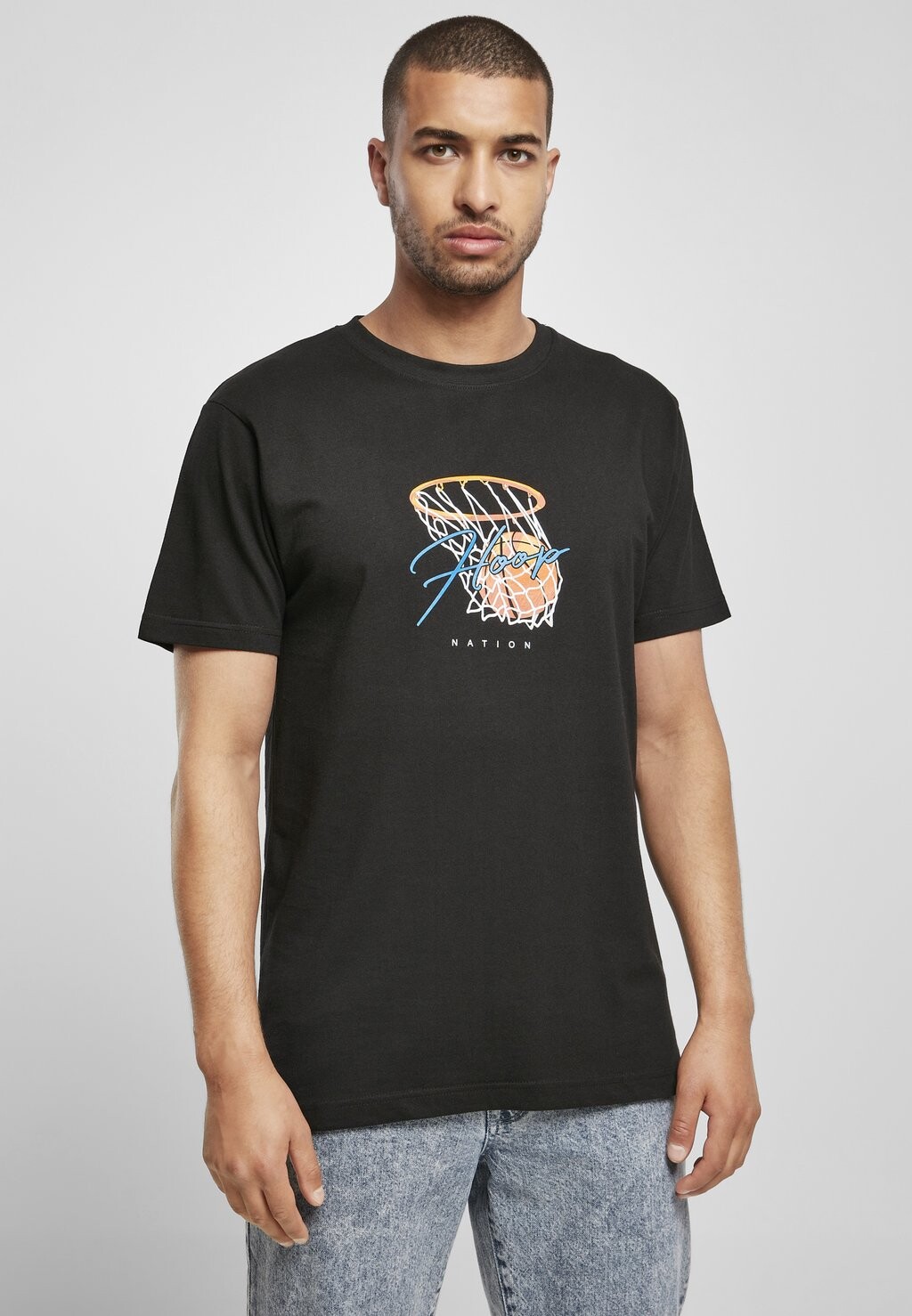 

Футболка с принтом HOOP NATION Mister Tee, черный