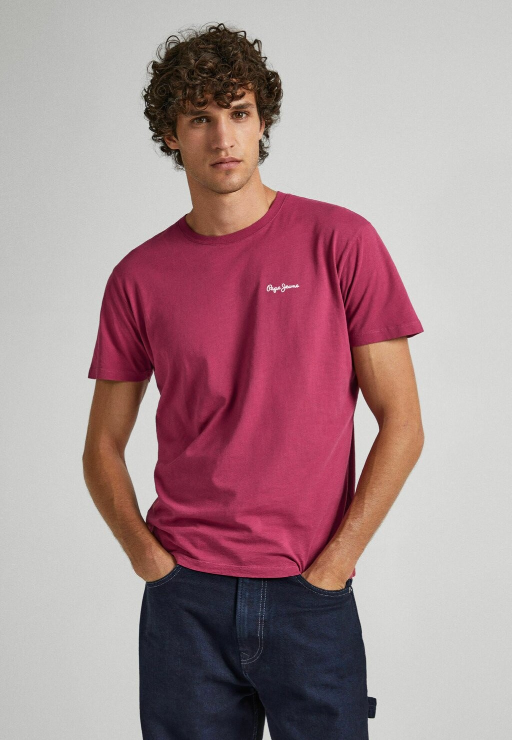 

Базовая футболка Wiltshire Ss Pepe Jeans, цвет crushed berry red
