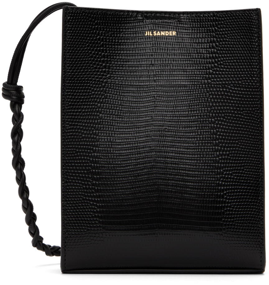

Черная маленькая сумка через плечо с заплетками Jil Sander, цвет Black