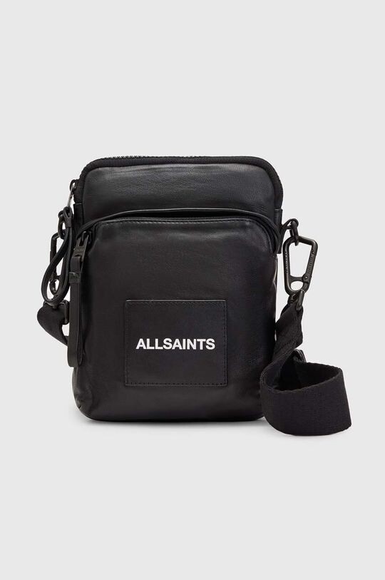

Кожаный клатч Falcon AllSaints, черный