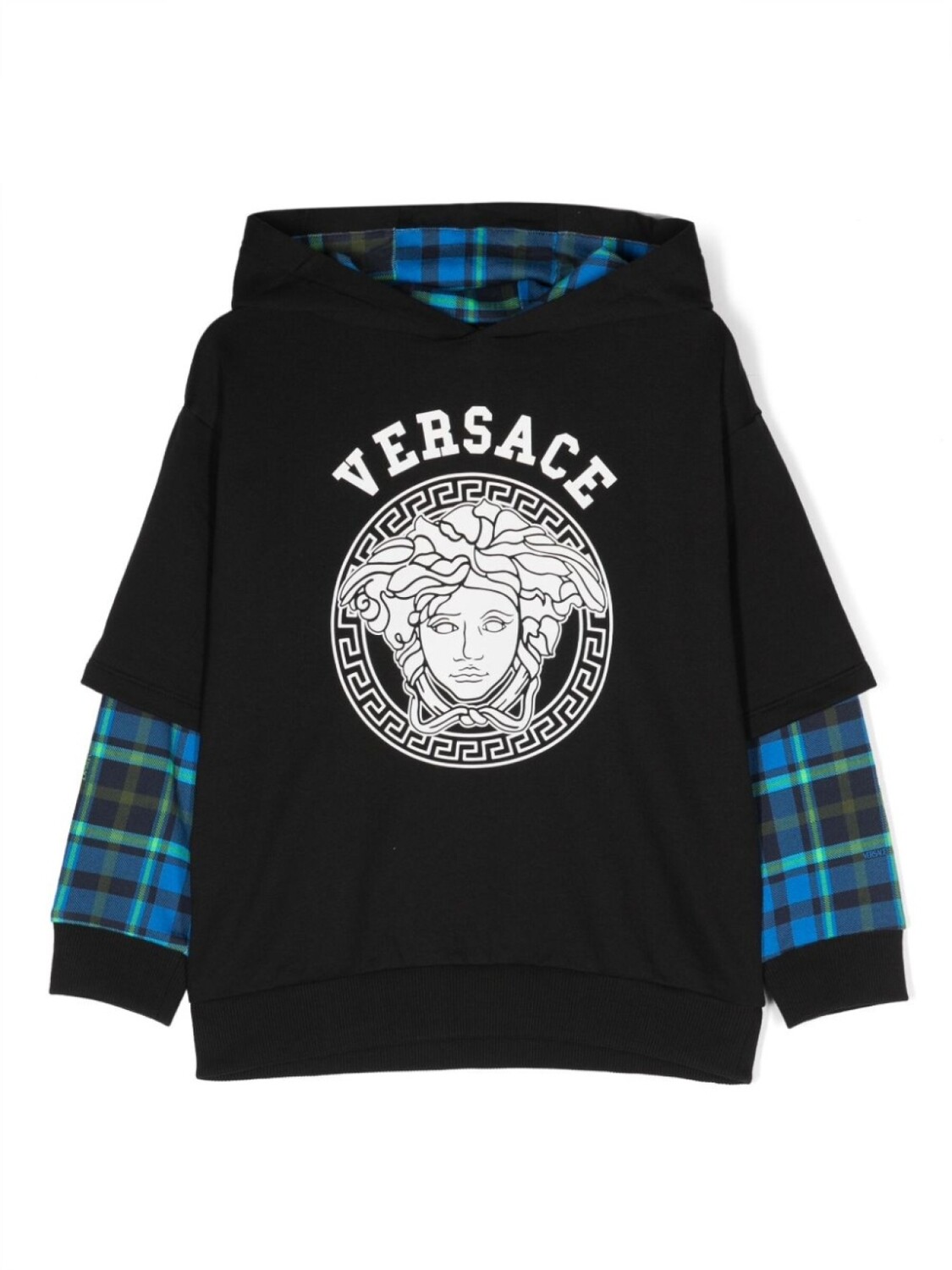 

Versace Kids худи с логотипом, черный