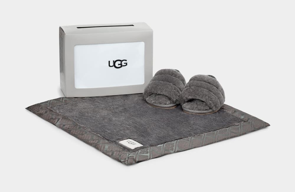 

Домашние тапочки Fluff Yeah Slide And Lovey UGG, серый