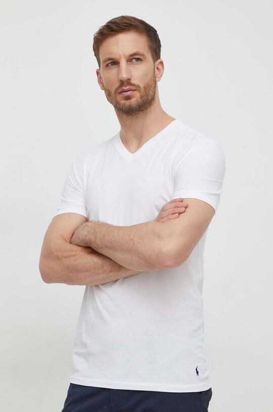 

3 пары хлопковых футболок Polo Ralph Lauren, белый