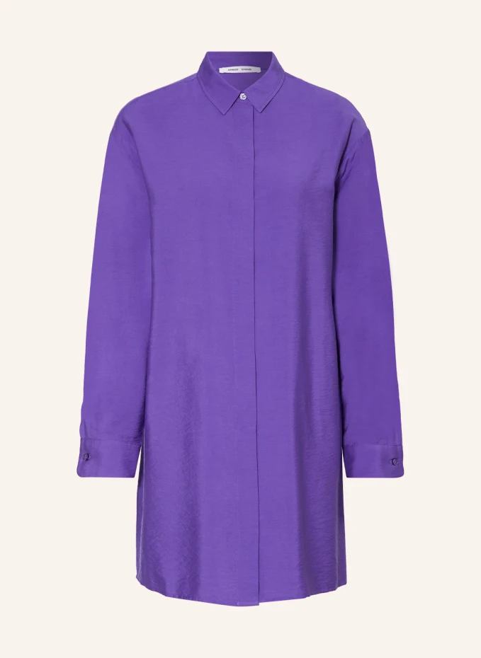 Платье-рубашка альфрида Samsøe Samsøe, фиолетовый