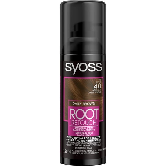 Спрей для маскировки корней Темно-коричневый, 120 мл Syoss, Root Retoucher