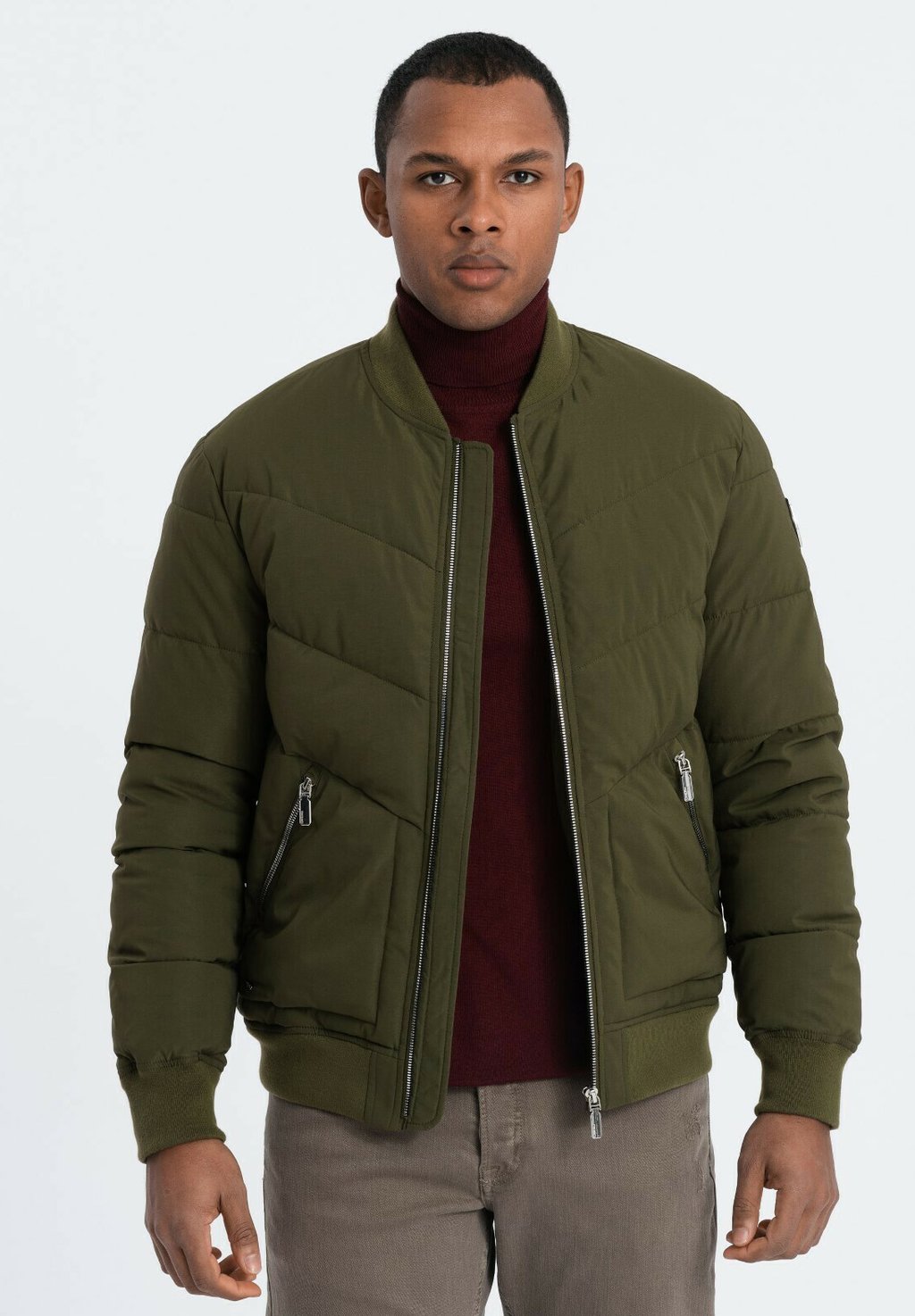 Зимняя куртка Ombre, оливково-зеленый